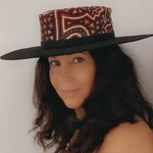 SOLD on EBAY One of a kind wide brim hat